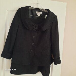 Allyson Cara Elegant Lined 2pc Skirt Suit Size 10